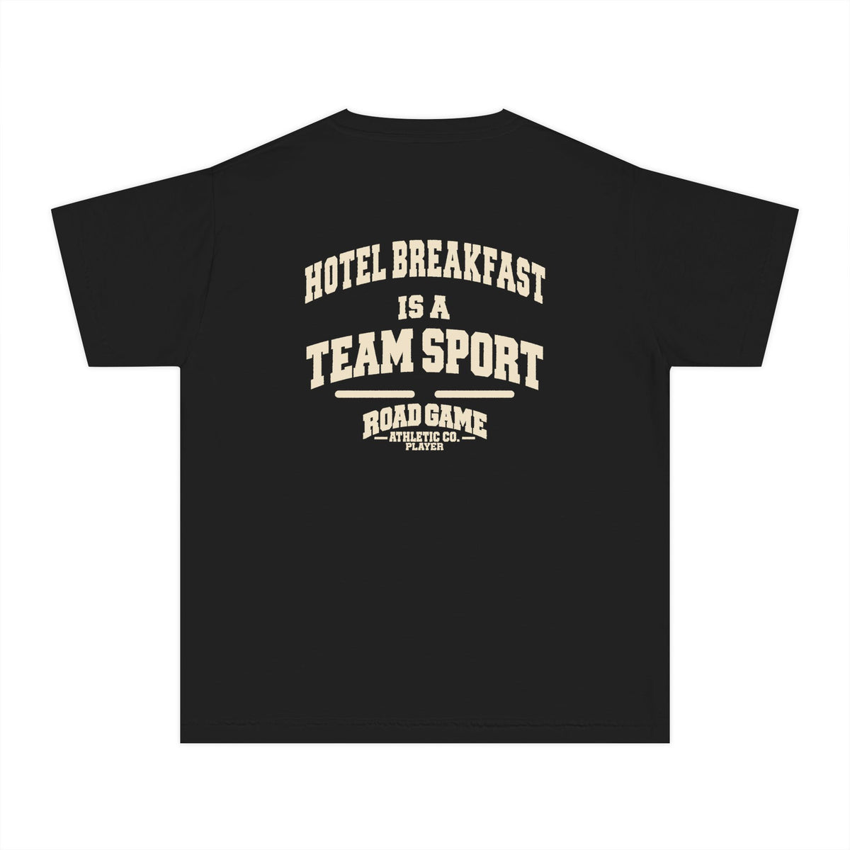 Youth Tee - Hotel Breakfast is a Team Sport - Player Division Kids Shirt