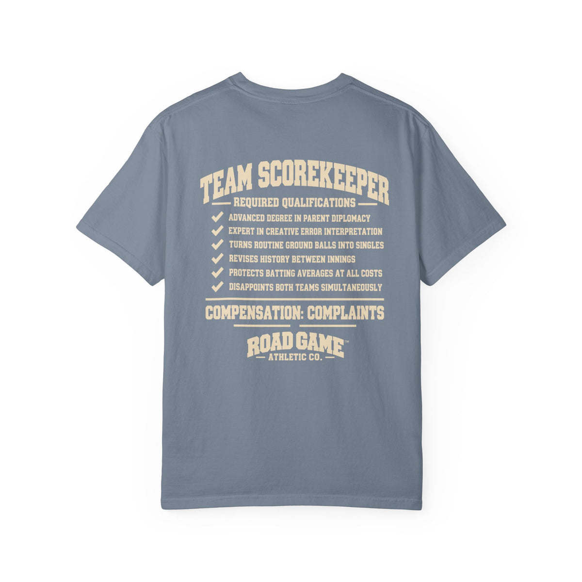 Team Scorekeeper Tee — Sideline Division
