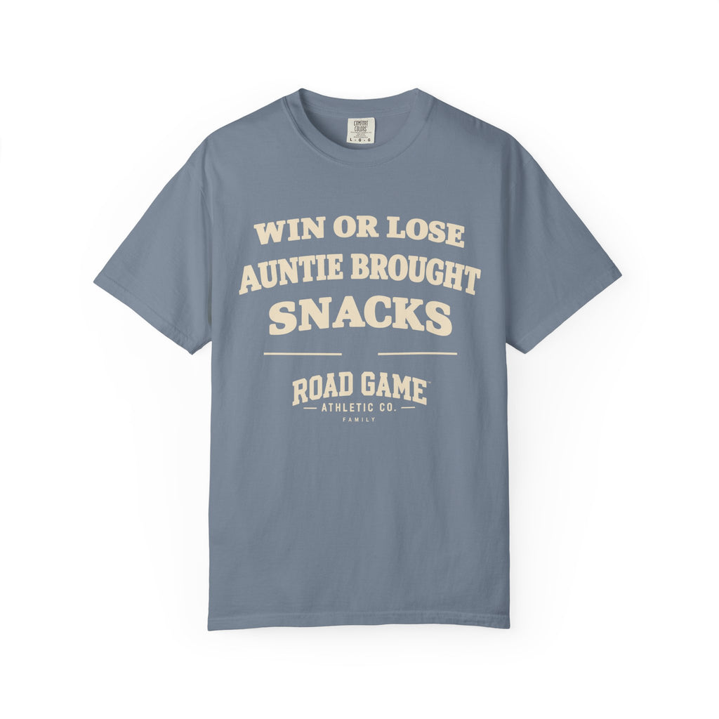 Win or Lose Auntie Brought Snacks Tee — Family Division