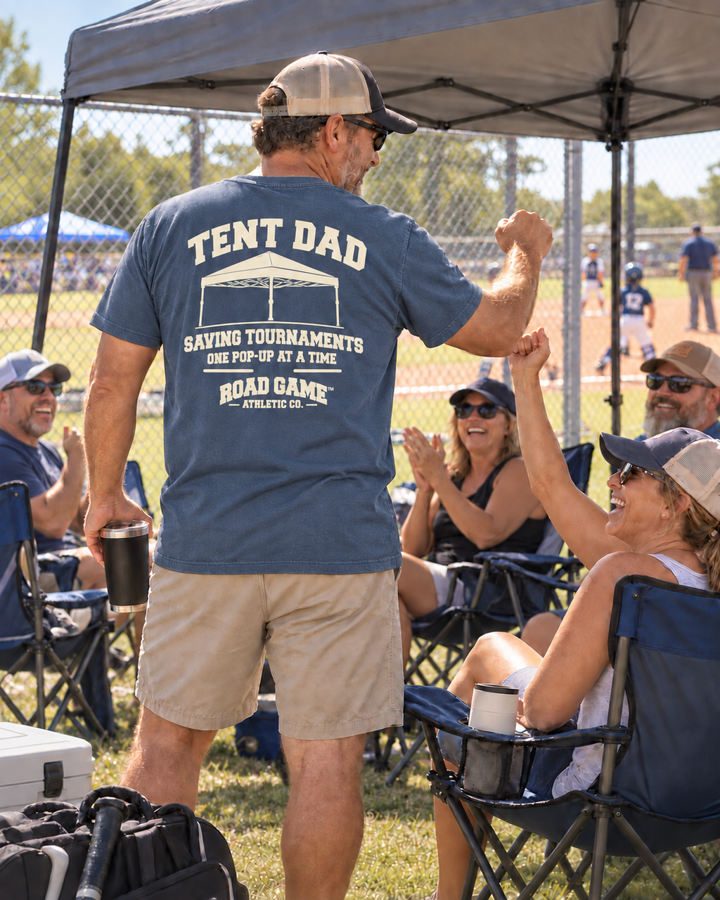 Tent Dad Tee — Sideline Division