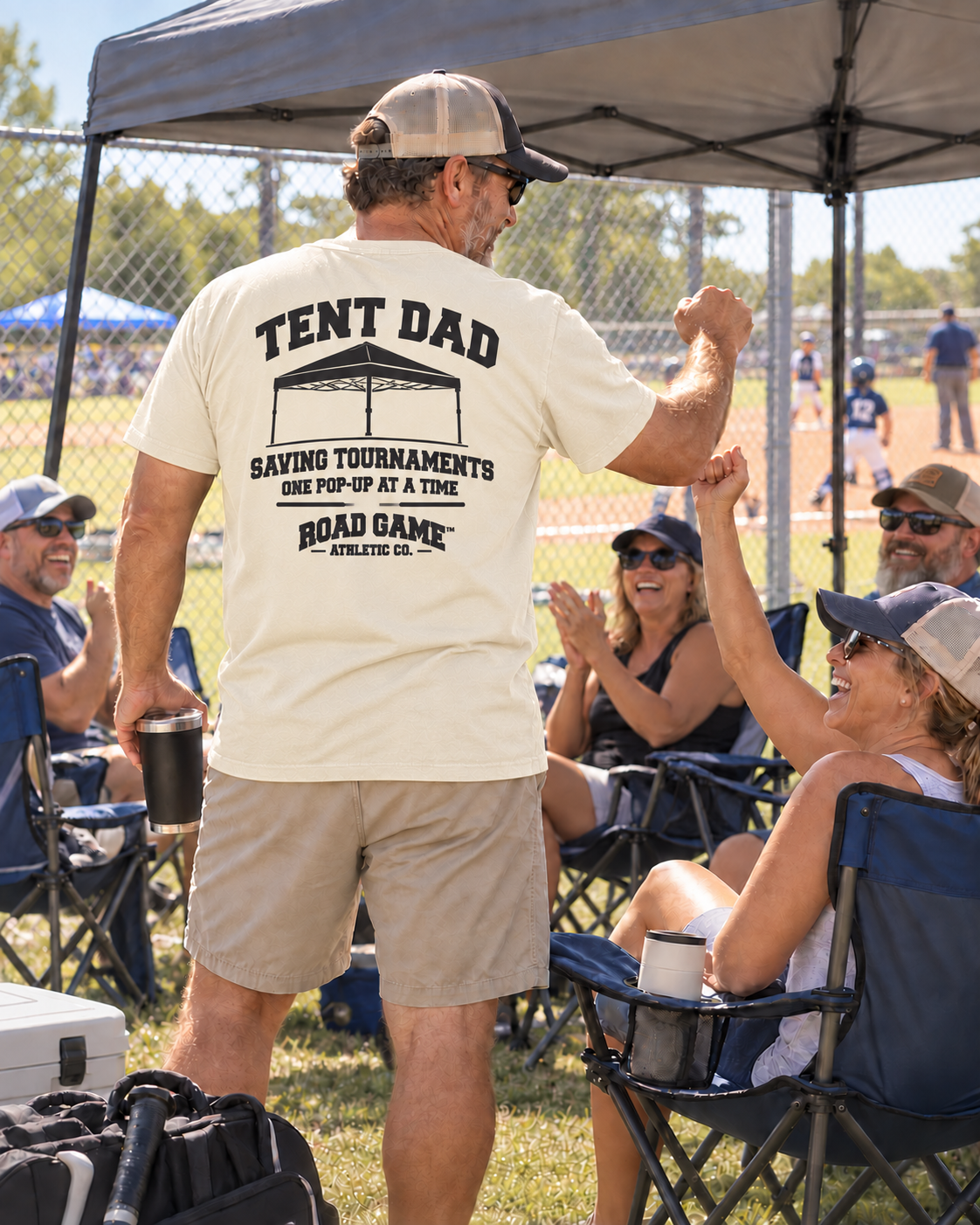 Tent Dad Tee — Sideline Division