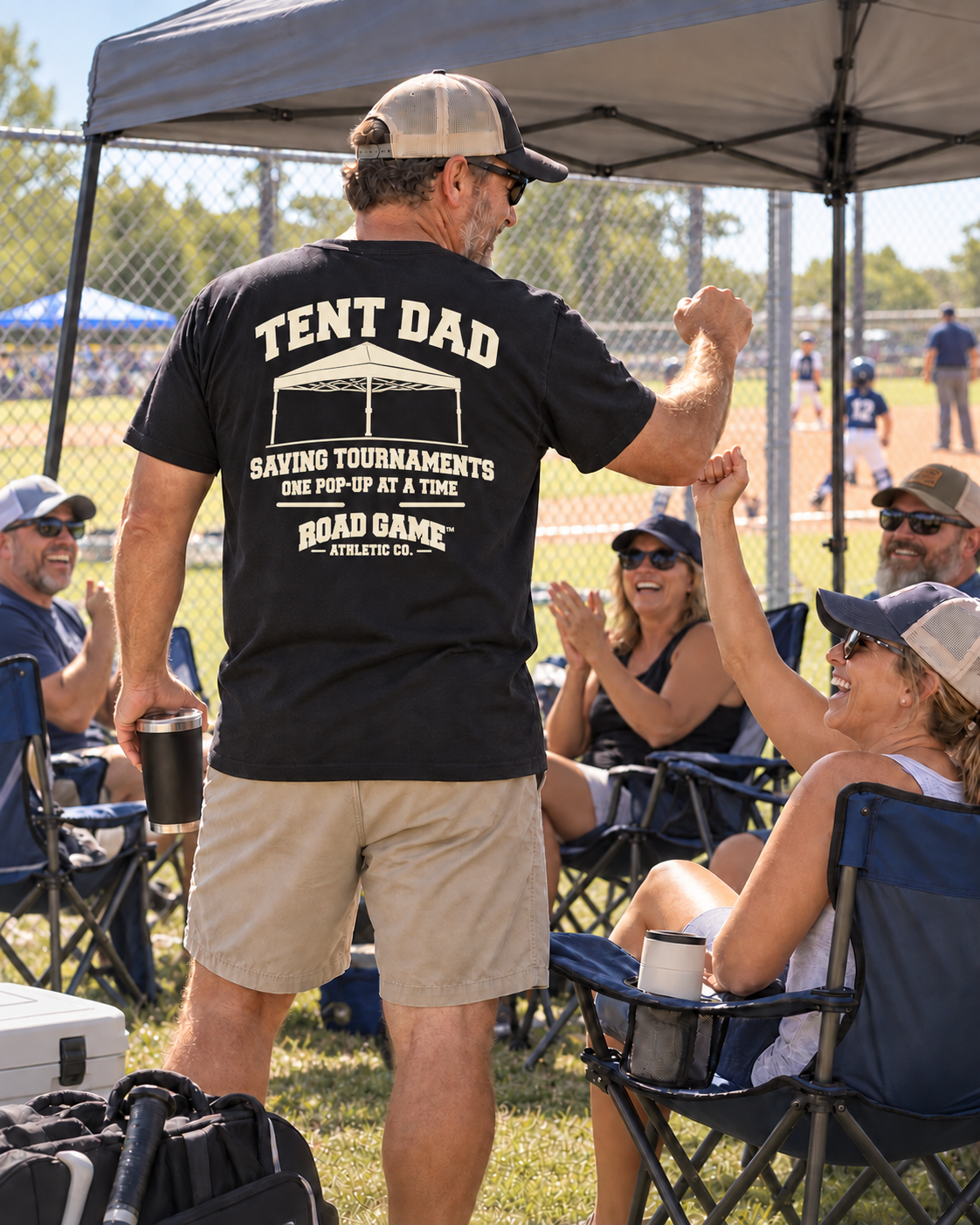 Tent Dad Tee — Sideline Division