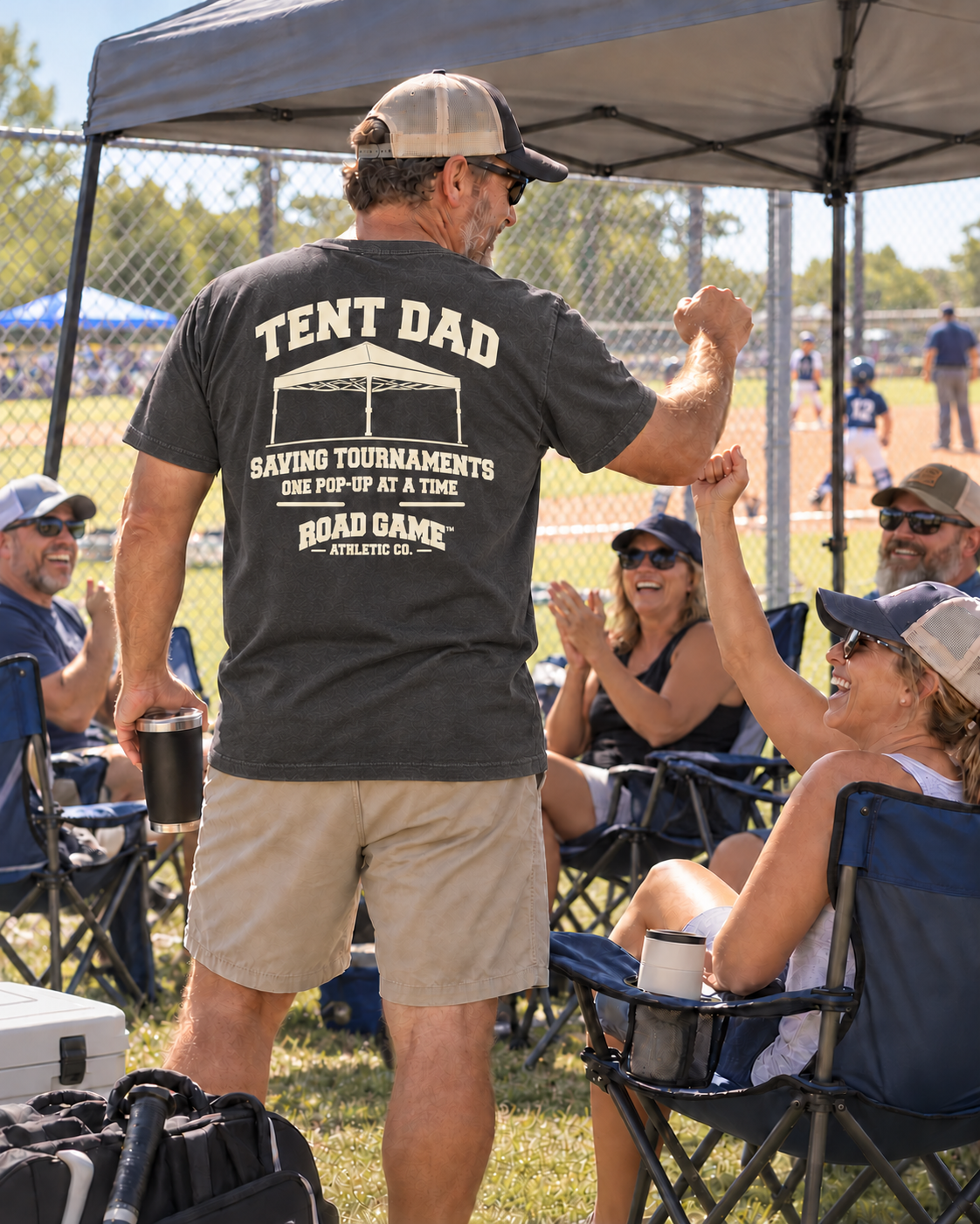 Tent Dad Tee — Sideline Division