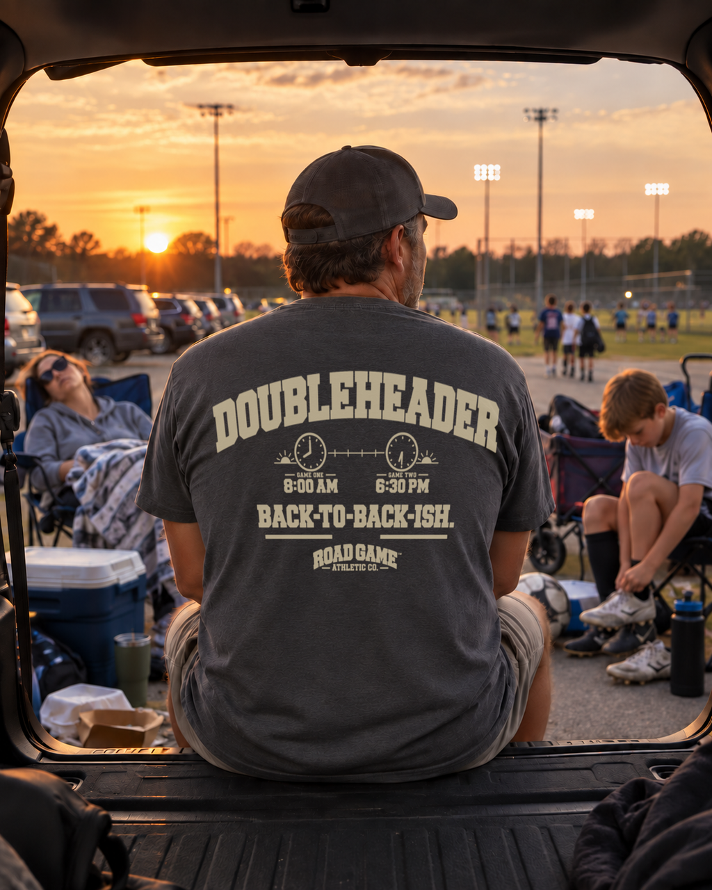 Doubleheader: Back to Back-ish Tee — Sideline Division